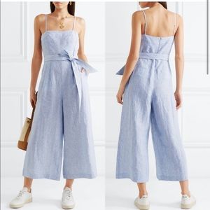 ✨J. CREW Marseilles Belted Striped Linen Jumpsuit✨